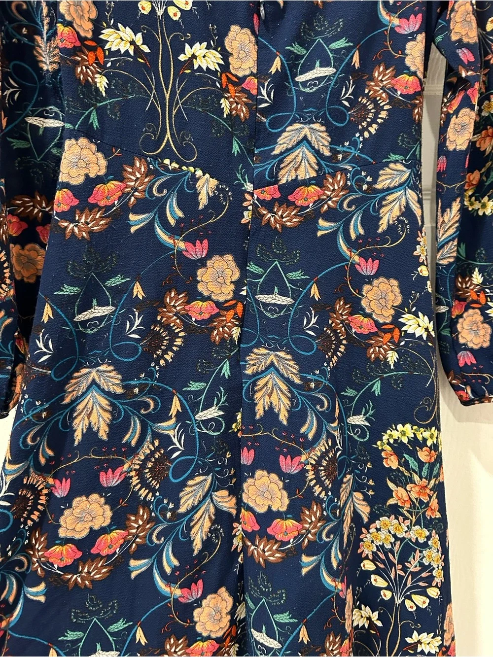 I Madeline Garden Splendor Floral Empire Waist Midi Dress Size Small - Picture 9 of 12